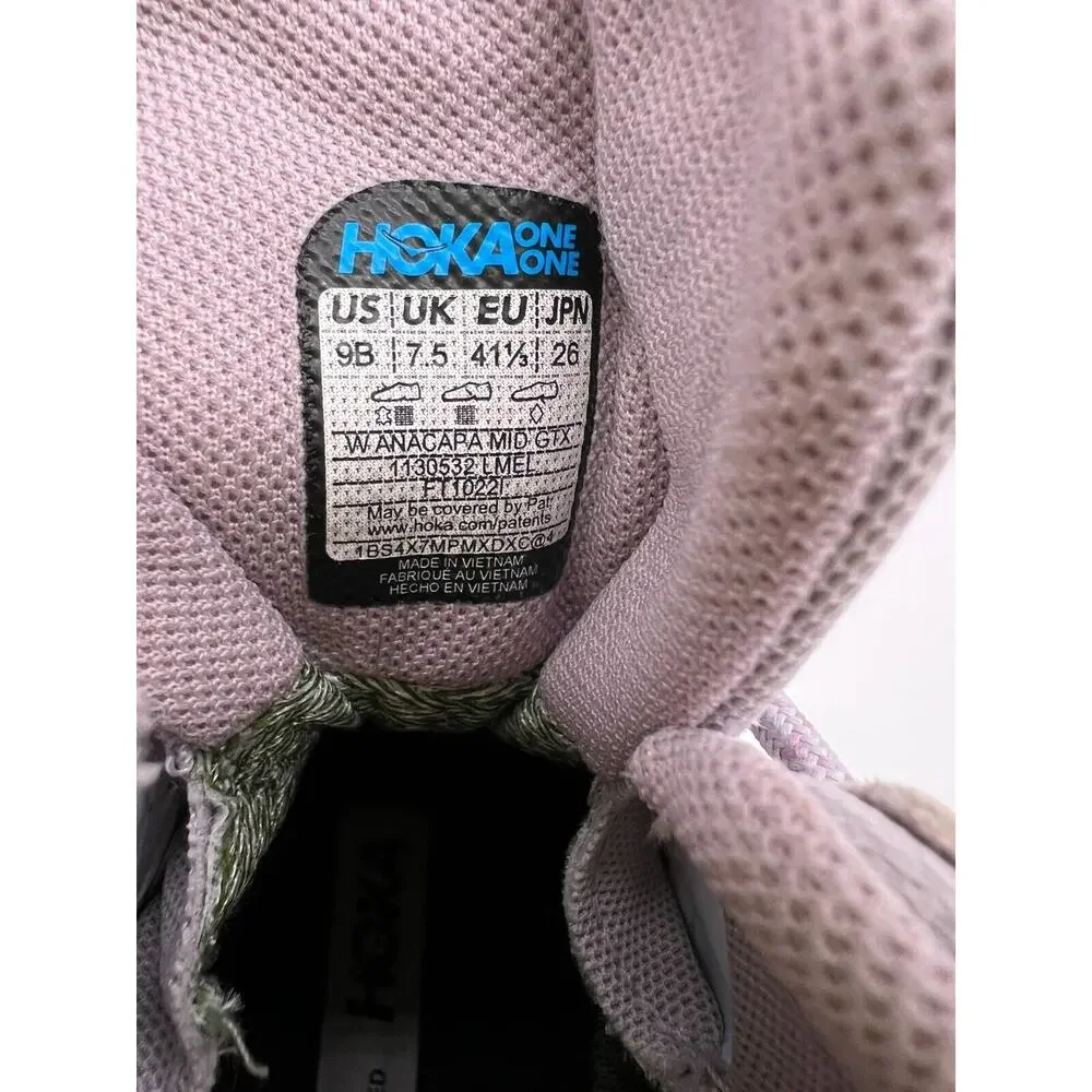 Hoka One One Anacapa Gore-Tex Mid Light Lavender Purple Size 9B - Picture 3 of 12